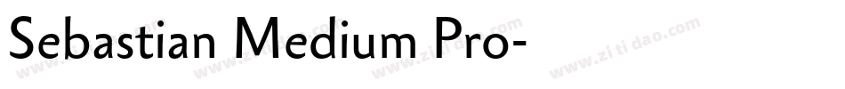 Sebastian Medium Pro字体转换